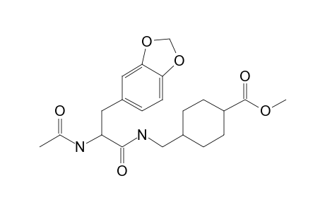 Methyl 4-((2-acetamido-3-(benzo[D][1,3]dioxol-5-yl)propanamido)methyl)cyclohexane-1-carboxylate