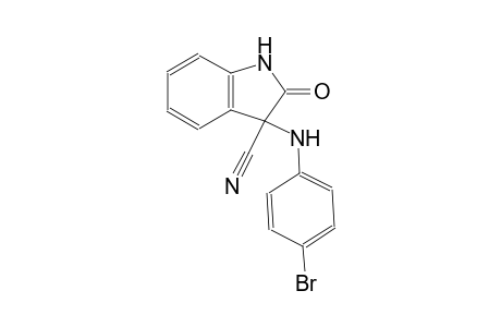1H-indole-3-carbonitrile, 3-[(4-bromophenyl)amino]-2,3-dihydro-2-oxo-