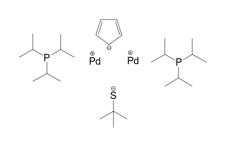 Mu-(tert-Butylthiolato)-Mu-(Cyclopentadienyl)-bis(triisopropylphosphan)dipalladium(I)
