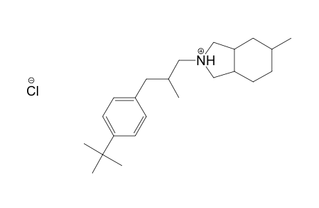1H-Isoindole, 2-[3-[4-(1,1-dimethylethyl)phenyl]-2-methylpropyl]octahydro-5-methyl-, hydrochloride