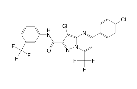 pyrazolo[1,5-a]pyrimidine-2-carboxamide, 3-chloro-5-(4-chlorophenyl)-7-(trifluoromethyl)-N-[3-(trifluoromethyl)phenyl]-