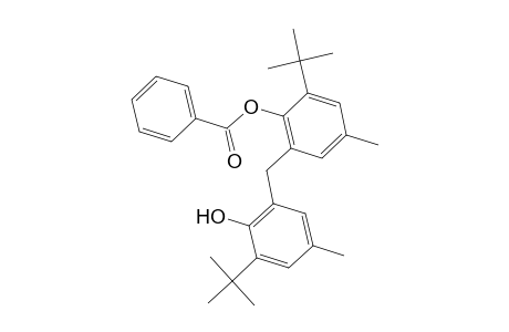 2-tert-Butyl-6-(3-tert-butyl-2-hydroxy-5-methylbenzyl)-4-methylphenyl benzoate