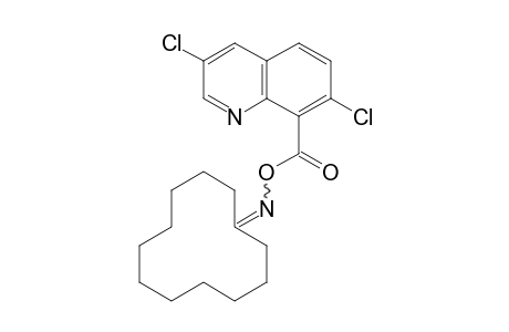 Cyclododecanone, O-[(3,7-dichloro-8-quinolinyl)carbonyl]oxime