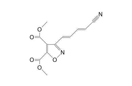 3-(4-CYANO-trans-,trans-1,3-BUTADIENYL)-4,5-ISOXAZOLEDICARBOXYLICACID, DIMETHYL ESTER