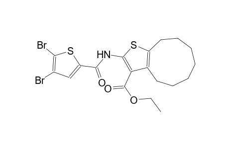 ethyl 2-{[(4,5-dibromo-2-thienyl)carbonyl]amino}-5,6,7,8,9,10-hexahydro-4H-cyclonona[b]thiophene-3-carboxylate