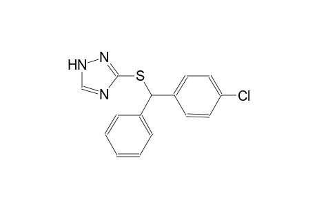 3-{[(4-chlorophenyl)(phenyl)methyl]sulfanyl}-1H-1,2,4-triazole