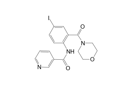 3-Pyridinecarboxamide, N-[4-iodo-2-(4-morpholinylcarbonyl)phenyl]-