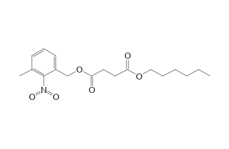 Succinic acid, hexyl 3-methyl-2-nitrobenzyl ester