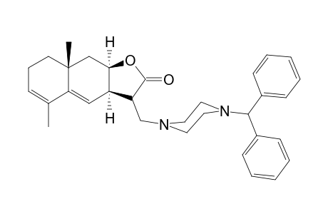Benzo[f]benzofuran-2(3H)-one, 3-[[4-(diphenylmethyl)-1-piperazinyl]methyl]-3a,7,8,8a,9,9a-hexahydro-5,8a-dimethyl-
