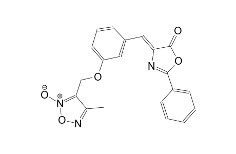 5(4H)-oxazolone, 4-[[3-[(4-methyl-2-oxido-1,2,5-oxadiazol-3-yl)methoxy]phenyl]methylene]-2-phenyl-, (4Z)-