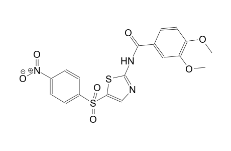 benzamide, 3,4-dimethoxy-N-[5-[(4-nitrophenyl)sulfonyl]-2-thiazolyl]-