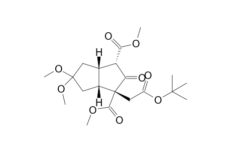 (1R,2R,4S,5S)-2-(tert-Butoxycarbonylmethyl)-7,7-dimethoxy-3-oxobicyclo[3.3.0]octan-2,4-dicarboxlic acid dimethylester