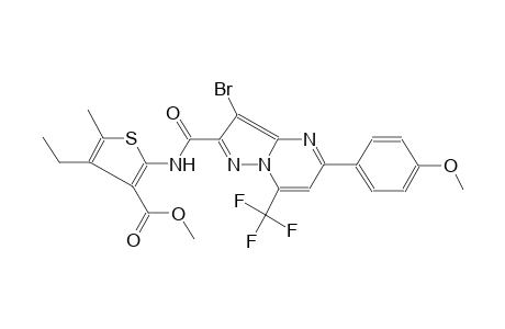 methyl 2-({[3-bromo-5-(4-methoxyphenyl)-7-(trifluoromethyl)pyrazolo[1,5-a]pyrimidin-2-yl]carbonyl}amino)-4-ethyl-5-methyl-3-thiophenecarboxylate