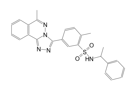 2-methyl-5-(6-methyl[1,2,4]triazolo[3,4-a]phthalazin-3-yl)-N-(1-phenylethyl)benzenesulfonamide