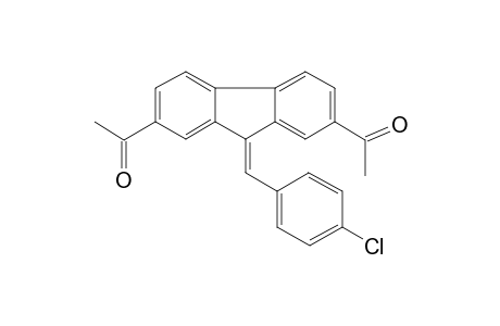 Fluorene-2,7-diacetyl, 9-(4-chlorobenzylideno)-