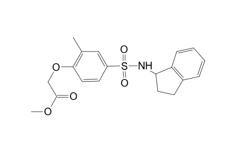 [4-(Indan-1-ylsulfamoyl)-2-methylphenoxy]acetic acid, methyl ester