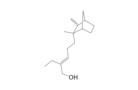 (E) -5 -(2 -Methyl-3 -methylene-bicyclo[2.2.1]hept-2 -yl) -2 -ethyl-pent-2 -enol