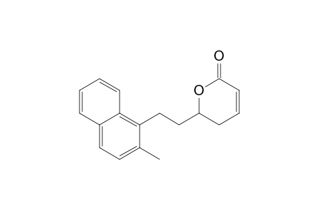 2H-Pyran-2-one, 5,6-dihydro-6-[2-(2-methyl-1-naphthalenyl)ethyl]-