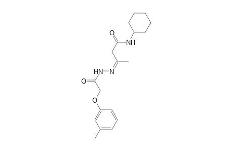 Butanamide, 3-[2-(3-tolyloxy)-2-oxoethylhydrazono]-N-cyclohexyl-