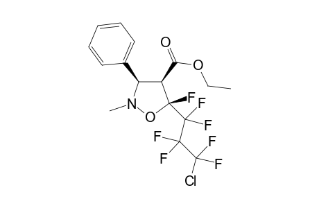 (3R,4S,5S)-ethyl 5-(3-chloro-1,1,2,2,3,3-hexafluoropropyl)-5-fluoro-2-methyl-3-phenylisoxazolidine-4-carboxylate