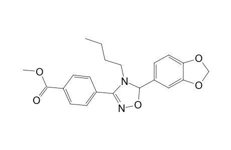 4-(5-Benzo[1,3]dioxol-5-yl-4-butyl-4,5-dihydro-[1,2,4]oxadiazol-3-yl)-benzoic acid methyl ester