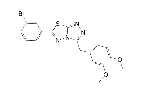 [1,2,4]triazolo[3,4-b][1,3,4]thiadiazole, 6-(3-bromophenyl)-3-[(3,4-dimethoxyphenyl)methyl]-