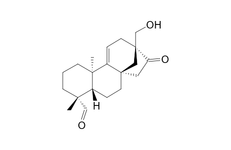 17-Hydroxy-16-oxobeyer-9(11)-en-19-al