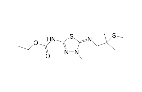 5-[(Ethoxycarbonyl)amino]-2'-(2''-methylmercapto)-2'-methylpropylimino]-3-methyl-1,3,4-thiadiazoline