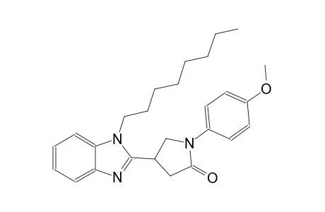 1-(4-methoxyphenyl)-4-(1-octyl-1H-benzimidazol-2-yl)-2-pyrrolidinone