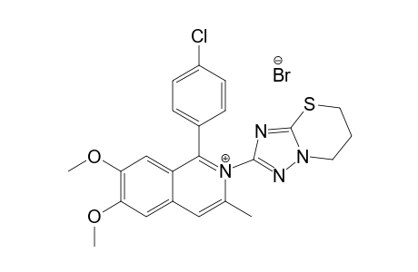 1-(4-CHLOROPHENYL)-6,7-DIMETHOXY-3-METHYL-N-(6',7'-DIHYDRO-5'H-[1,2,4]-TRIAZOLO-[5,1-B]-[1,3]-THIAZIN-2'-YL)-ISOQUINOLINIUM-BROMIDE