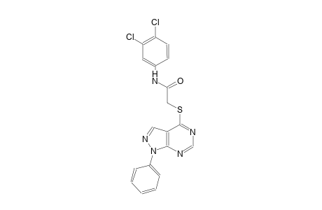 N-(3,4-dichlorophenyl)-2-[(1-phenyl-1H-pyrazolo[3,4-d]pyrimidin-4-yl)sulfanyl]acetamide