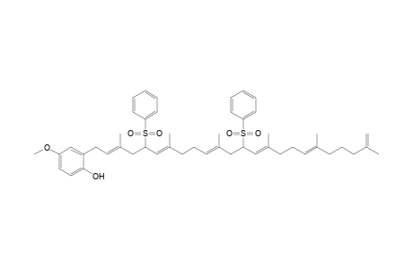 2-[5',13'-bis(Benzenesulfonyl)-3',7',11',15',19',23'-hexamethyltetracosa-2',6',10',14',18',23'-hexaenyl]-4-methoxyphenol