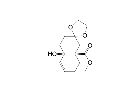 (4a.alpha,8a.alpha.)-1,2,4a,5,6,7,8,8a-Octahydro-8a.beta.-carbomethoxy-7,7-ethylenedioxy-4a.beta.-hydroxynaphthalene