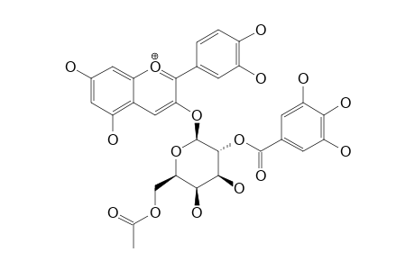 CYANIDIN-3-O-(2''-O-GALLOYL-6''-O-ACETYL-BETA-GALACTOPYRANOSIDE)