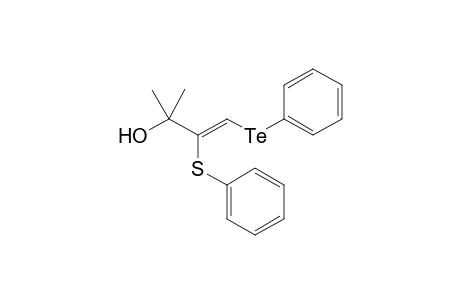 (Z)-4-(phenyltelluro)-3-(phenylthio)-2-methylbut-3-en-2-ol