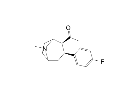 2.beta.-Acetyl-3.beta.-(p-fluorophenyl)-8-methyl-8-azabicyclo[3.2.1]octane