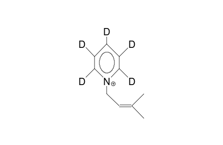 1-(3-Methyl-2-butenyl)-pentadeuterio-pyridinium cation