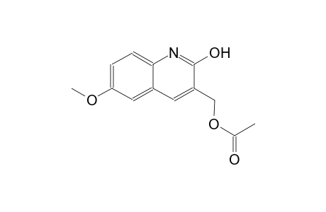 (2-hydroxy-6-methoxy-3-quinolinyl)methyl acetate