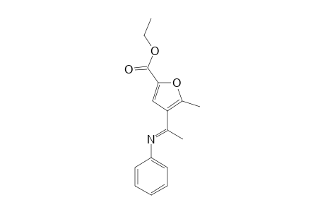 Ethyl 5-methyl-4-(1-phenyliminoethyl)-2-furoate