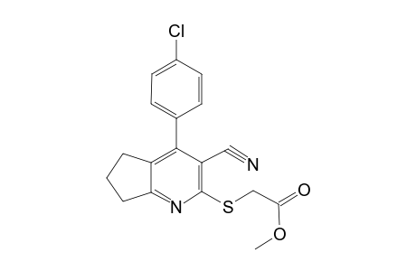 Methyl {[4-(4-chlorophenyl)-3-cyano-6,7-dihydro-5H-cyclopenta[b]pyridin-2-yl]sulfanyl}acetate