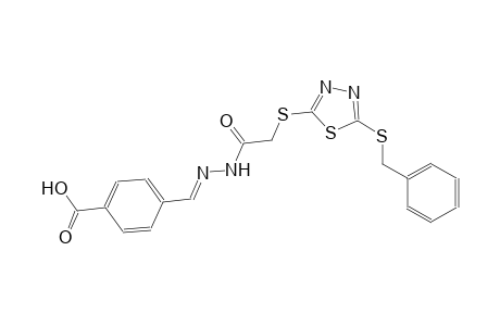 benzoic acid, 4-[(E)-[[[[5-[(phenylmethyl)thio]-1,3,4-thiadiazol-2-yl]thio]acetyl]hydrazono]methyl]-
