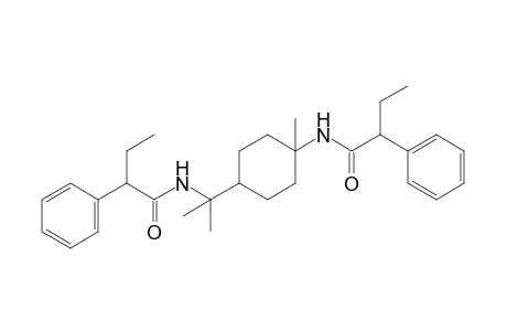 N-{1-methyl-1-[4-methyl-4-(2-phenylbutyramido)cyclohexyl]ethyl}-2-phenylbutyramide