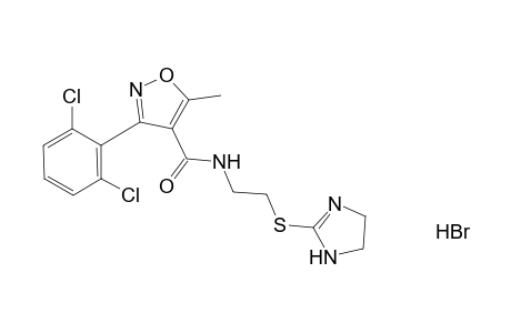 3-(2,6-dichlorophenyl)-N-{2-[(2-imidazolin-2-yl)thio]ethyl]-5-methyl-4-isoxazolecarboxamide, monohydrobromide
