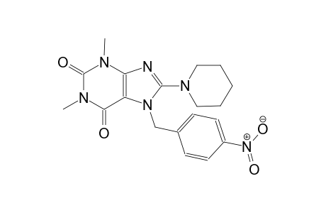 1,3-dimethyl-7-(4-nitrobenzyl)-8-(1-piperidinyl)-3,7-dihydro-1H-purine-2,6-dione