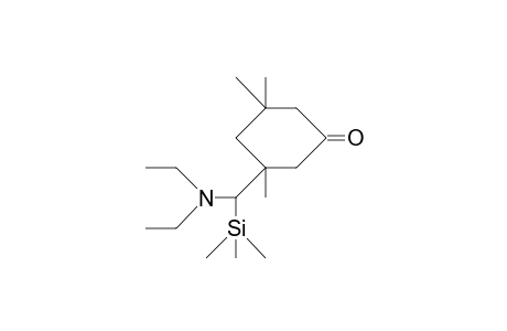 3-(Diethylamino-trimethylsilyl-methyl)-3,5,5-trimethyl-cyclohexanone