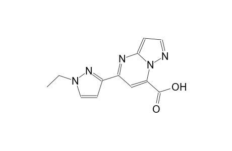 pyrazolo[1,5-a]pyrimidine-7-carboxylic acid, 5-(1-ethyl-1H-pyrazol-3-yl)-