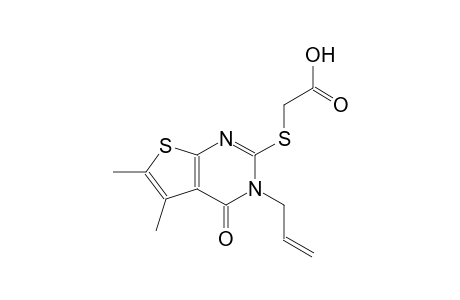 [(3-allyl-5,6-dimethyl-4-oxo-3,4-dihydrothieno[2,3-d]pyrimidin-2-yl)sulfanyl]acetic acid
