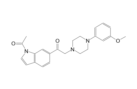 ethanone, 1-(1-acetyl-1H-indol-6-yl)-2-[4-(3-methoxyphenyl)-1-piperazinyl]-