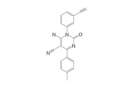 6-AMINO-5-CYANO-1-(3-ETYNYLPHENYL)-4-(4-METHYLPHENYL)-2(1H)-PYRIMIDINONE