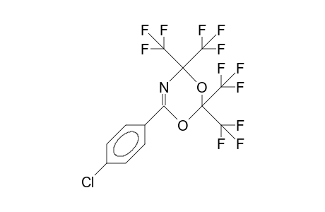 2,2,4,4-Tetrakis(trifluoromethyl)-6-(4-chloro-phenyl)-2H,4H-1,3,5-dioxazine